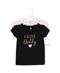 Hudson Baby Girls 3Pk Short Sleeve T-Shirts