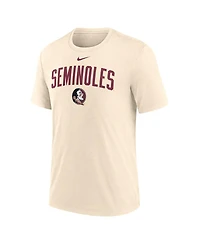 Nike Men's Cream Florida State Seminoles Natural Arch Logo Tri-Blend T-Shirt