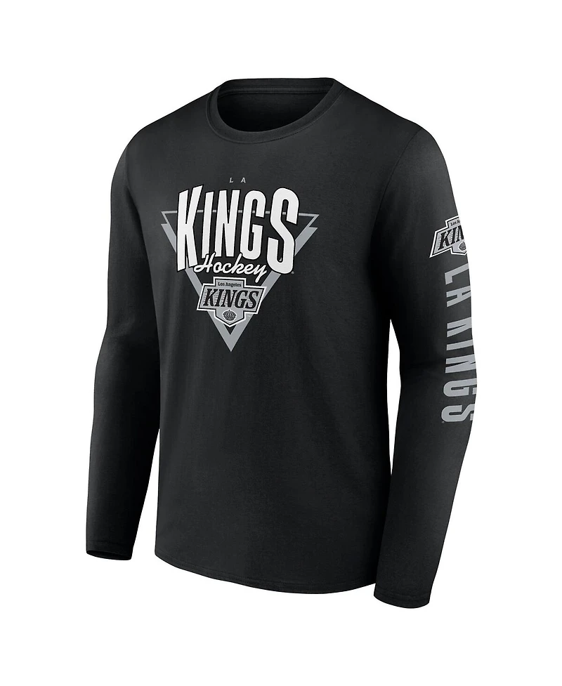 Fanatics Men's Black Los Angeles Kings Headline Long Sleeve T-Shirt