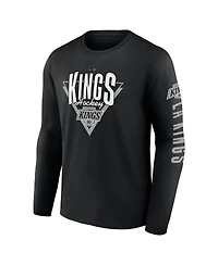 Fanatics Men's Black Los Angeles Kings Headline Long Sleeve T-Shirt