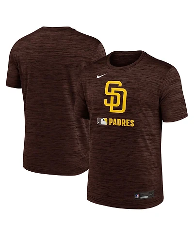 Nike Men's Brown San Diego Padres Authentic Collection Velocity Performance Practice T-Shirt