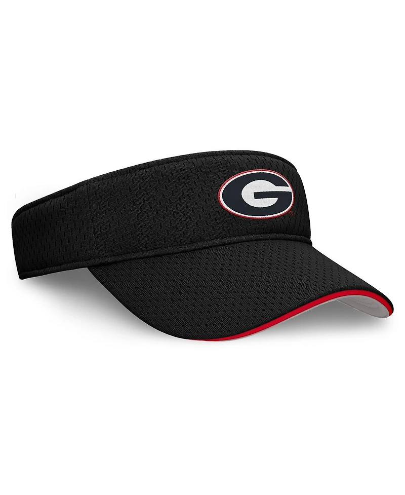 Nike Men's and Women's Black Georgia Bulldogs 2025 Dugout Softball Ace Performance Adjustable Visor Hat