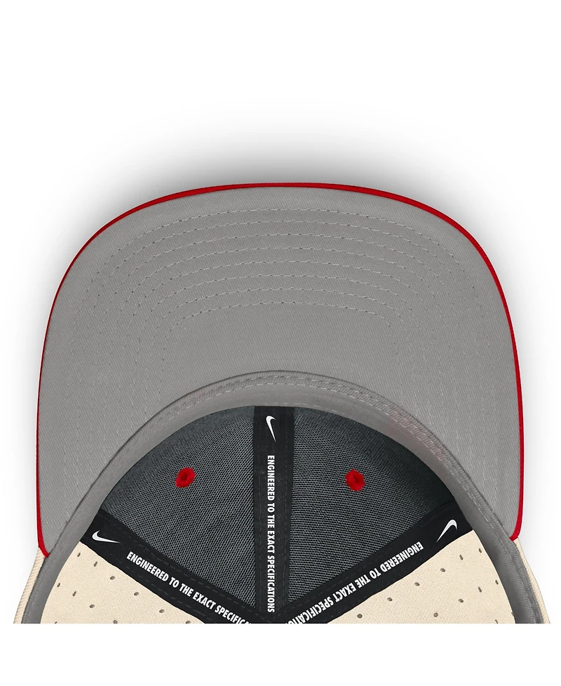 Nike Men's Natural Georgia Bulldogs On-Field Dugout True Performance Fitted Hat