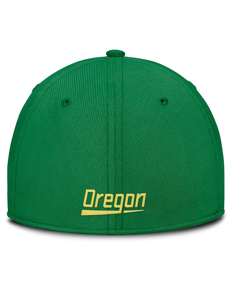 Nike Men's Green Oregon Ducks 2025 Dugout Coaches Rise Swoosh Performance Flex Hat