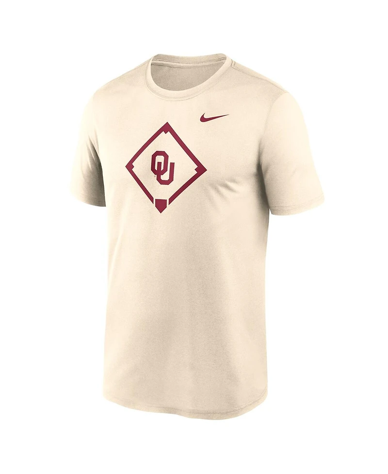 Nike Men's Cream Oklahoma Sooners Legend Baseball Icon Performance T-Shirt