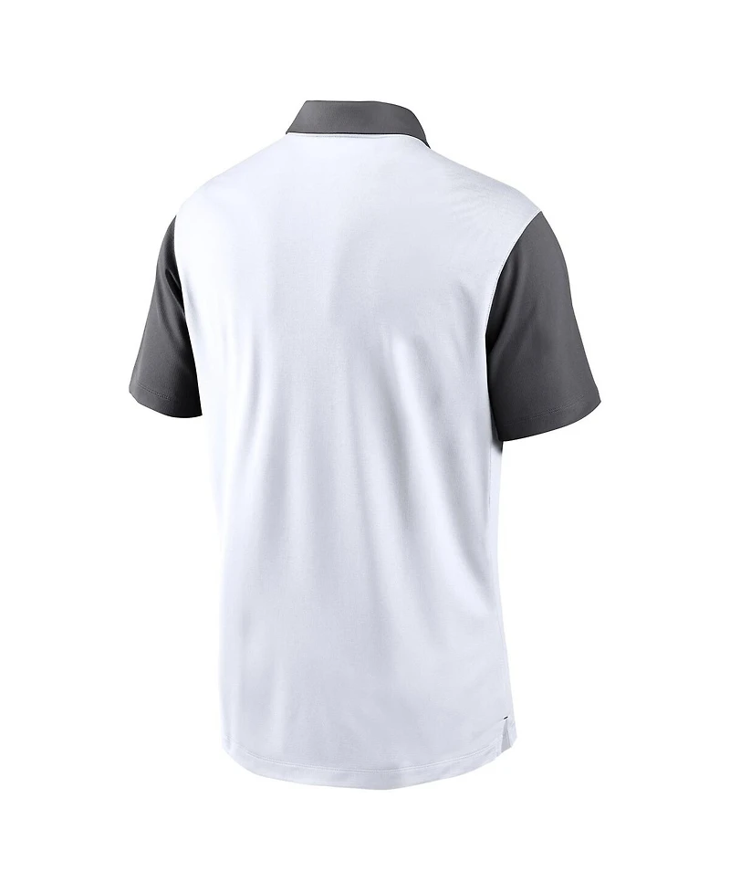 Nike Men's White Tennessee Volunteers Campus Pattern Vapor Performance Polo Shirt