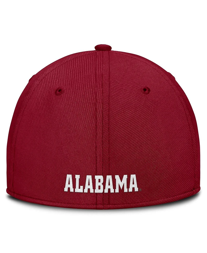 Nike Men's Crimson Alabama Tide 2025 Dugout Coaches Rise Swoosh Performance Flex Hat