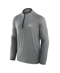 Fanatics Men's Black Colorado Buffaloes Mock Neck Half-Zip Pullover Jacket