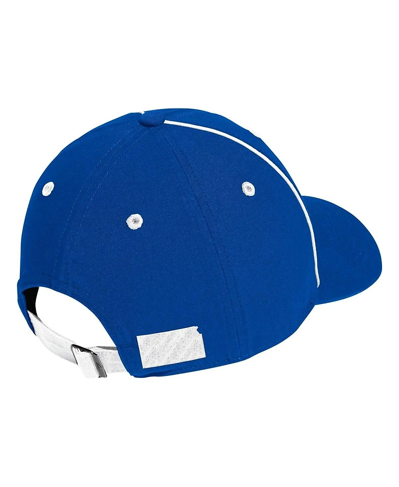 Adidas Men's Royal Kansas Jayhawks Locker Room Athlete Pack Slouch Adjustable Hat