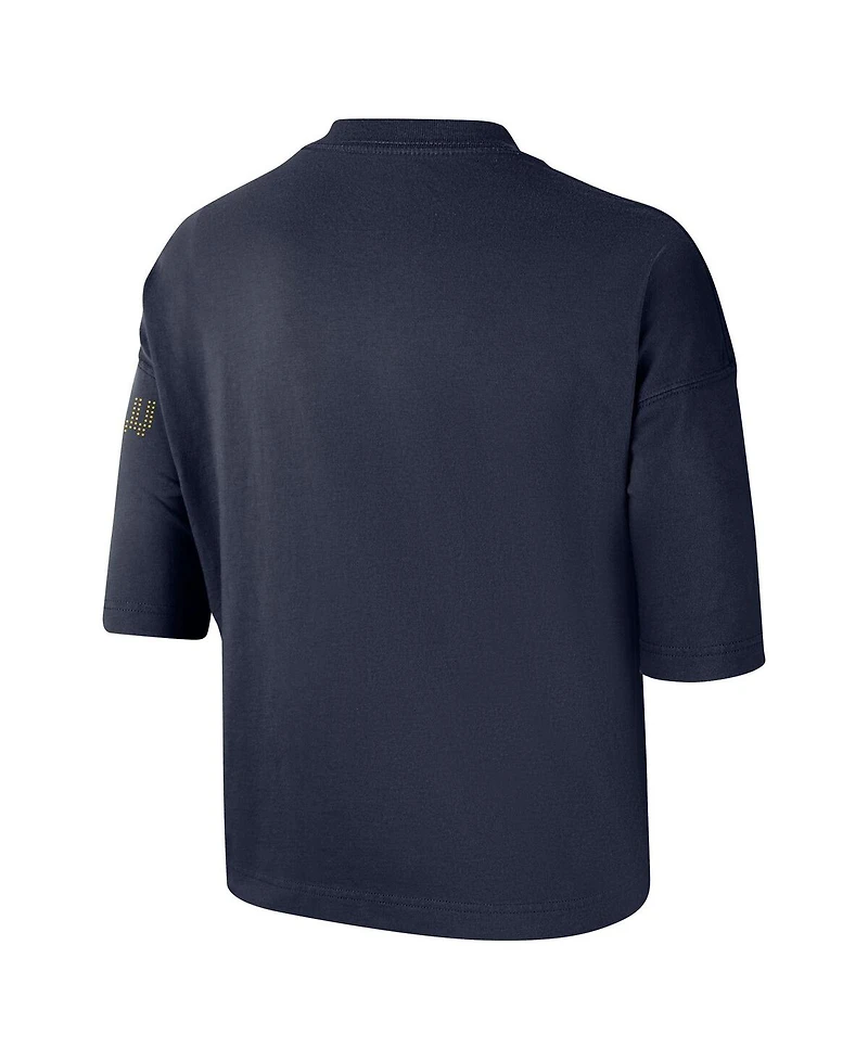 Nike Women's Navy Golden State Warriors 2024/25 City Edition Courtside Boxy T-Shirt
