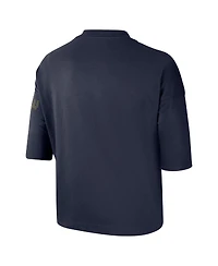 Nike Women's Navy Golden State Warriors 2024/25 City Edition Courtside Boxy T-Shirt