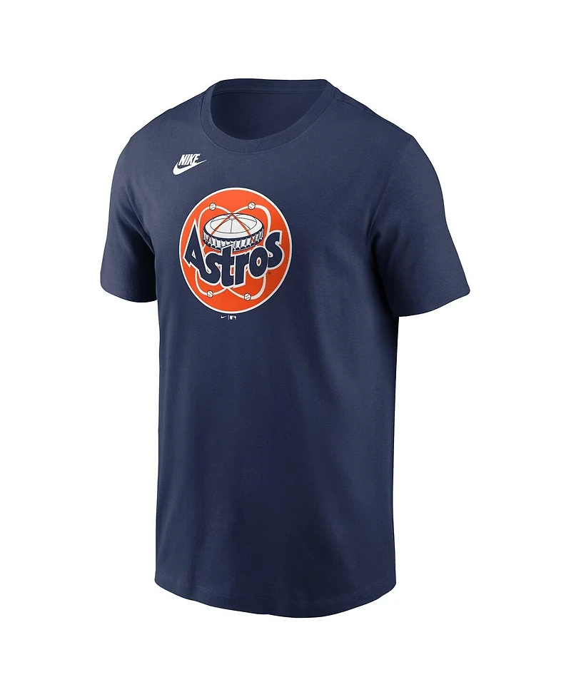 Nike Men's Navy Houston Astros Cooperstown Collection Team Logo T-Shirt