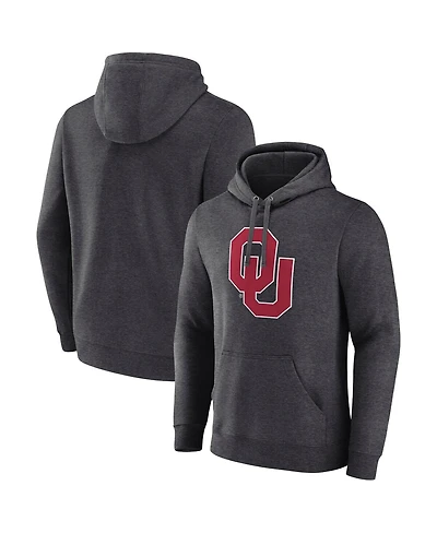 Fanatics Men's Charcoal Oklahoma Sooners Primary Logo Pullover Hoodie