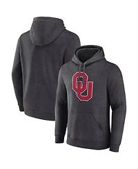 Fanatics Men's Charcoal Oklahoma Sooners Primary Logo Pullover Hoodie