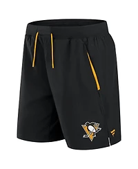 Fanatics Men's Black Pittsburgh Penguins Authentic Pro Rink Performance Shorts