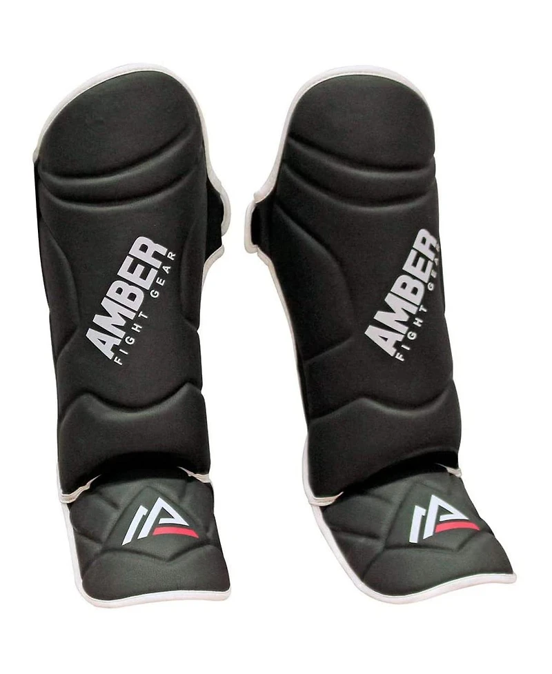 Centurion Muay Thai Shin and Instep Guards, High-Density Foam Protection, Skintex Leather, Adjustable Straps, Lightweight & Durable for Mma