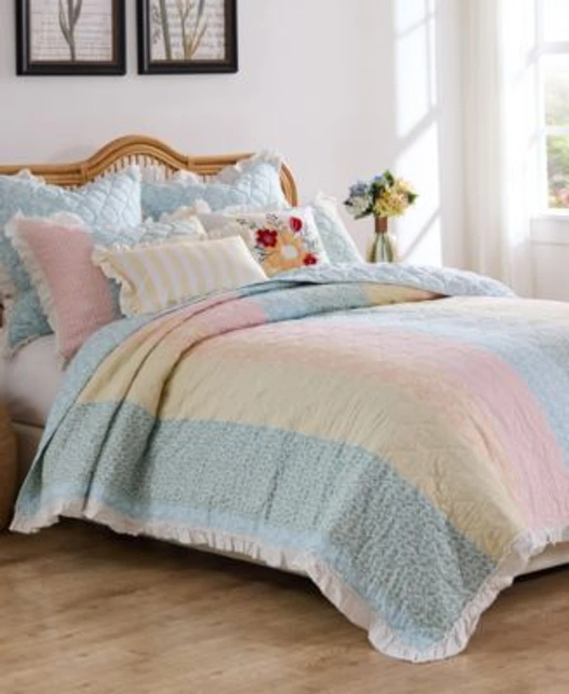 Greenland Home Fashions Ruffled Shabby Chic Quilt Sets