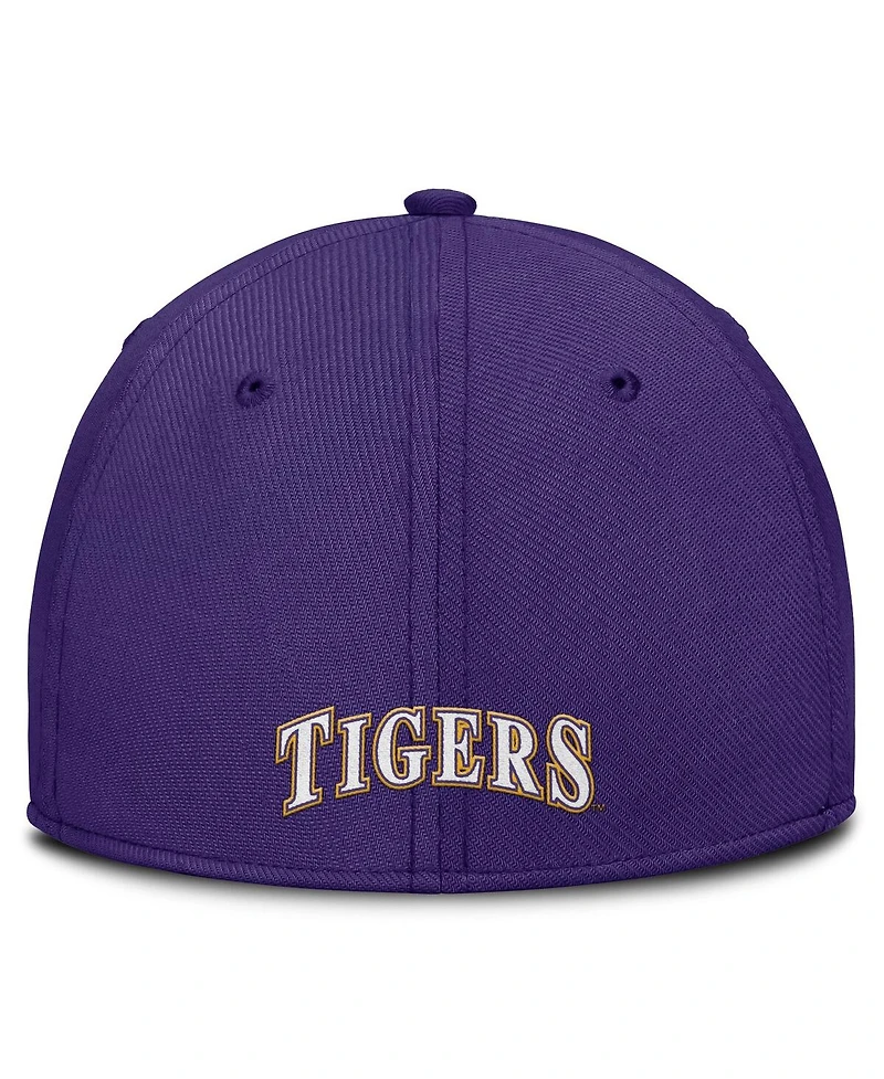 Nike Men's Purple Lsu Tigers 2025 Dugout Coaches Rise Swoosh Performance Flex Hat