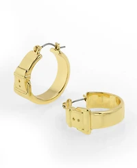 Steve Madden Belt Buckle Hoop Earrings