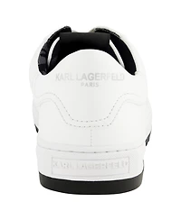 Karl Lagerfeld Paris Men's Logo Plain Toe Bit Sneakers