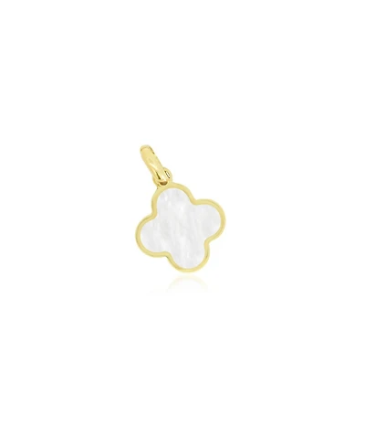 The Lovery Mother of Pearl Clover Charm 14K Gold - 10 millimeters