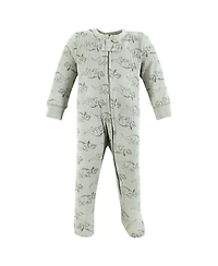 Hudson Baby Baby Boys Hudson Cozy Thermal Zippered One-Piece Outfits 2-Pack