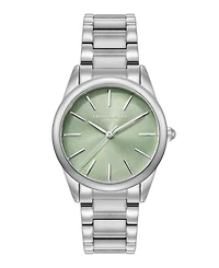 Olivia Burton Women's Glowful Silver Tone Stainless Steel Bracelet Watch