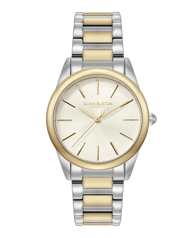 Olivia Burton Women's Glowful Two-Tone Stainless Steel Bracelet Watch, 34mm