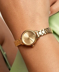Olivia Burton Women's Mini Classic Gold Tone Stainless Steel Bracelet Watch, 23mm