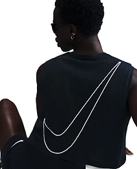 Nike Sportswear Women's Club Cotton Sleeveless Cropped Logo T-Shirt