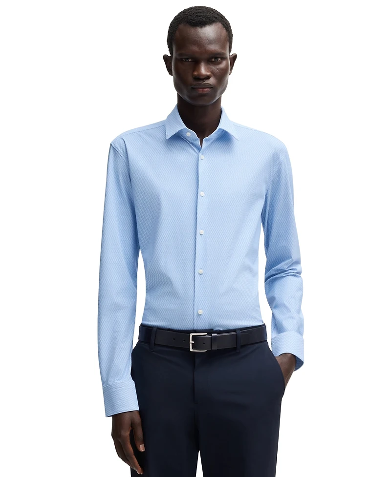 Boss by Hugo Boss Men's Stretch Jersey Slim-Fit Dress Shirt