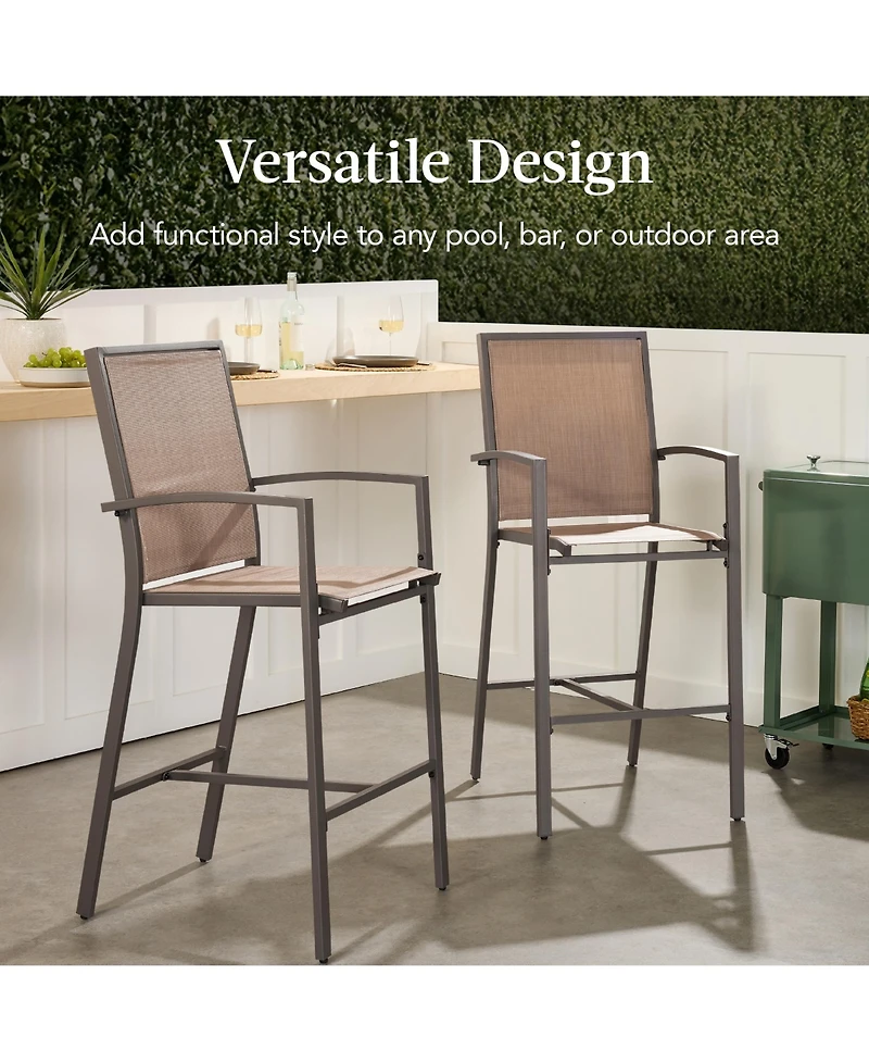 Best Choice Products Outdoor Barstools Set of 2