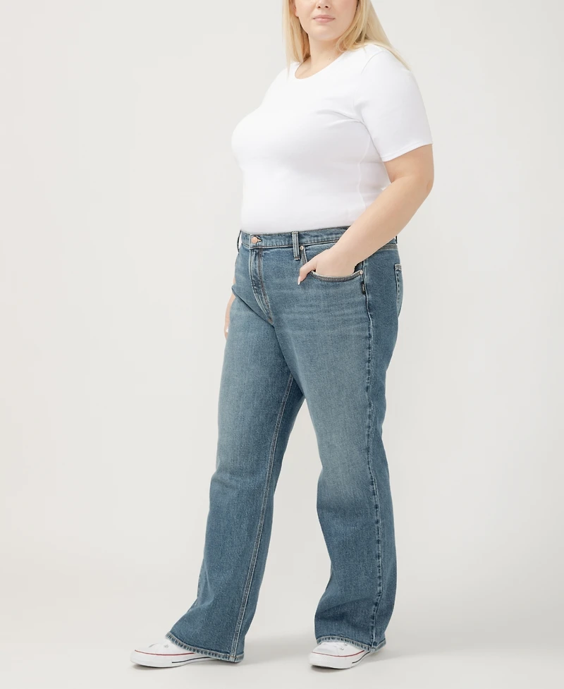 Silver Jeans Co. Plus Mid Rise Baggy Bootcut