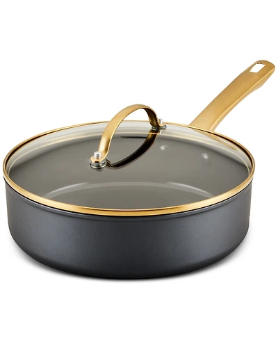 Forged Induction Ceramic Nonstick 3 Quart Saute Pan with Lid