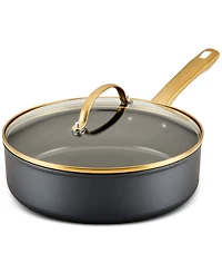 Forged Induction Ceramic Nonstick 3 Quart Saute Pan with Lid
