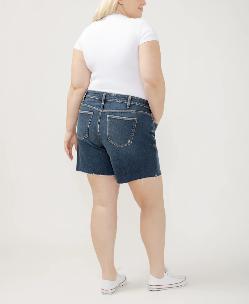 Silver Jeans Co. Plus Suki Mid Rise Curvy Fit Shorts