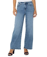 Liverpool Los Angeles Petite Stride High-Rise Wide-Leg Jeans