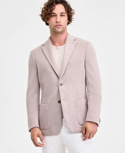 Michael Kors Men's Classic-Fit Stretch Oatmeal Knit Sport Coat