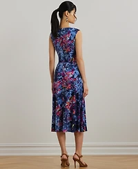 Lauren Ralph Lauren Women's Print Twist-Front Jersey Dress