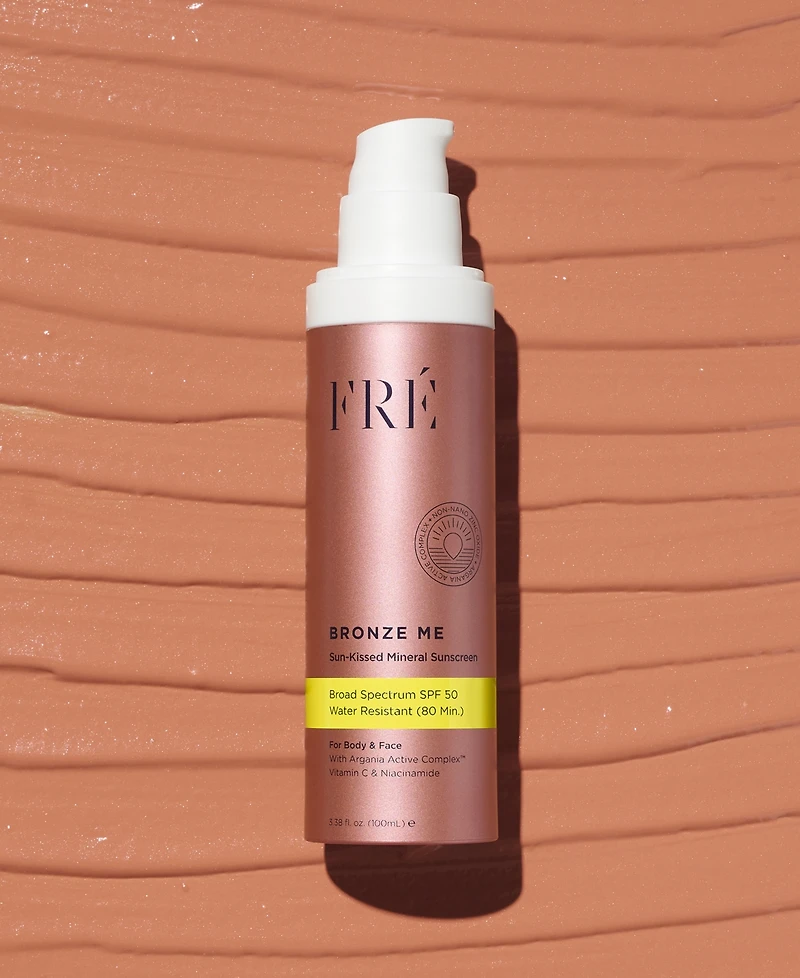 Fre Bronze Me Sun-Kissed Mineral Sunscreen Spf 50, 3.38 oz.