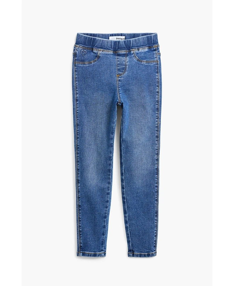 Desigual Girls's Denim leggings logo