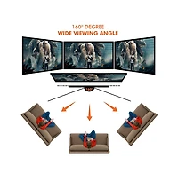 Pyle 80" Portable Outdoor Projection Screen – Lightweight Frame Stand, Hd 16:9 Display