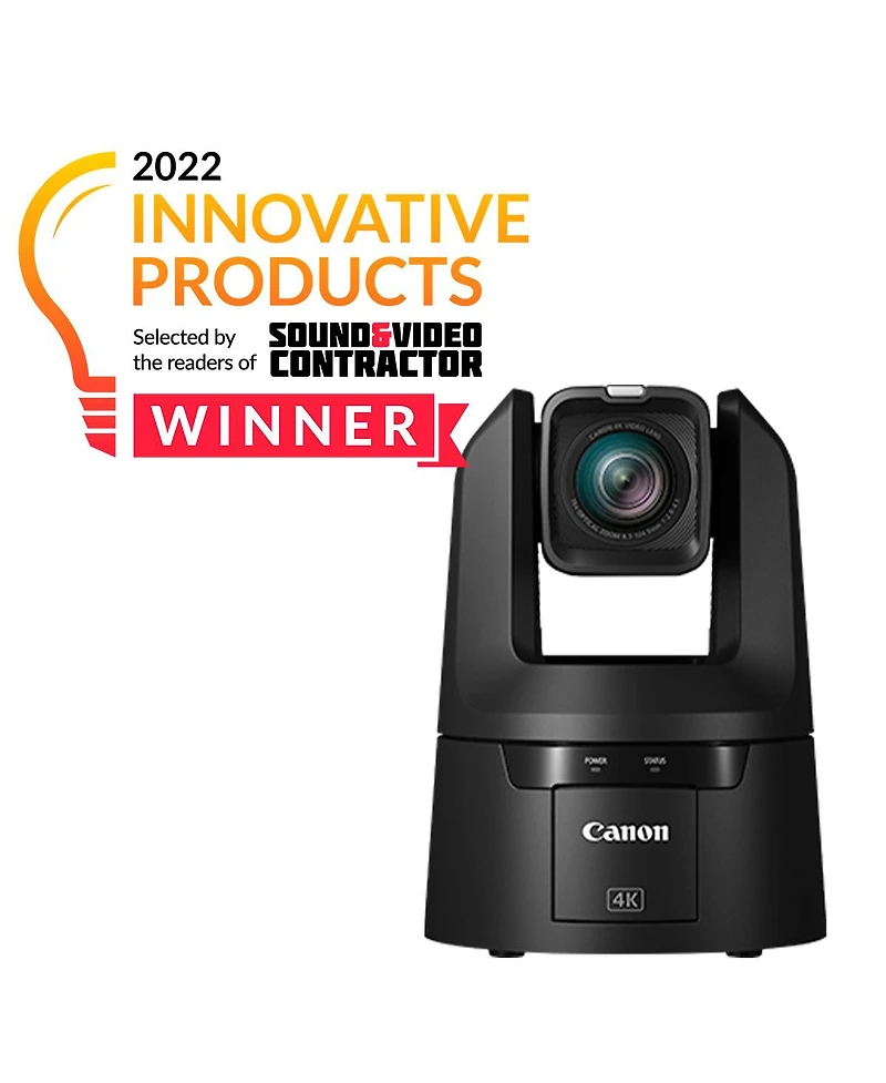 Canon Cr-N500 13.4MP 4K UltraHD 15x Ptz Camera, Satin Black