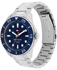 Tommy Hilfiger Men's Quartz Silver-Tone Stainless Steel Bracelet Watch