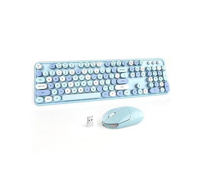 Mofii Wireless Keyboard and Mouse Combo, 2.4Ghz Usb Full Typewriter with Number Pad Sport Car for Pc Computer Desktop Windows