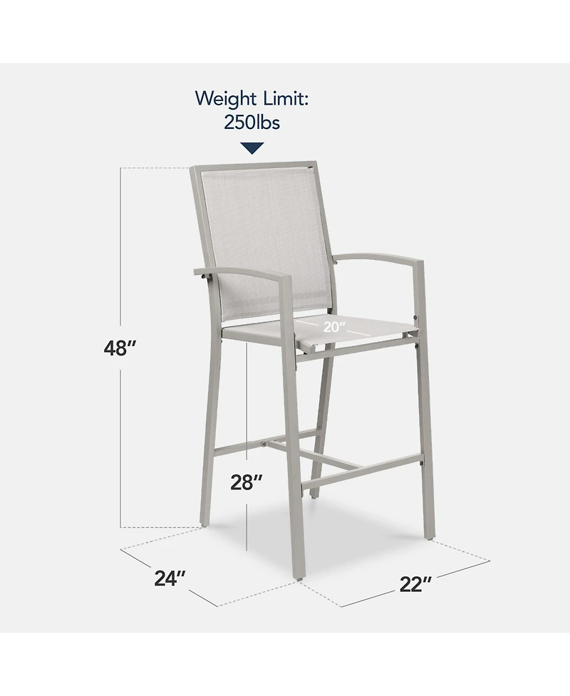 Best Choice Products Outdoor Barstools Set of 2