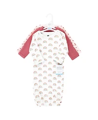 Hudson Baby Girls Thermal Gown 3pk