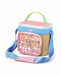 Packed Party Woven Insulated Confetti Cooler Bag, Large Cute Stylish Adult Reusable Lunch Tote for Women