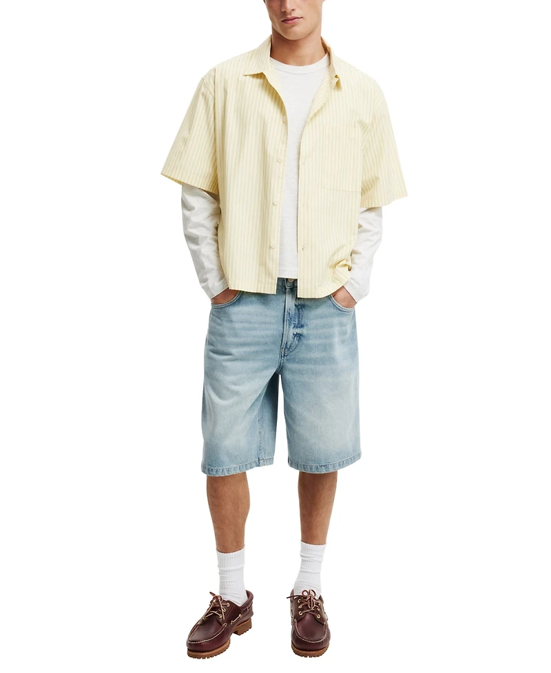 Cotton On Men's Cropped Fit Long Sleeve T-Shirt
