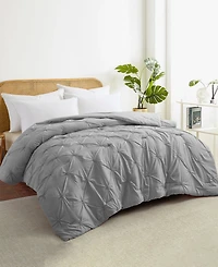 Unikome All Season Pintuck Down Alternative Comforter